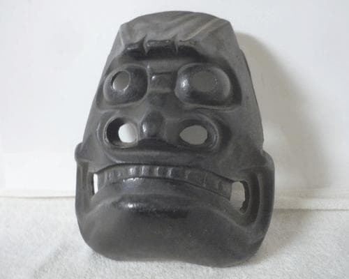 南部鉄器　鬼剣舞　鉄面　お面　伝統芸能　岩手県 胆沢念佛　古面　壁掛け　置物