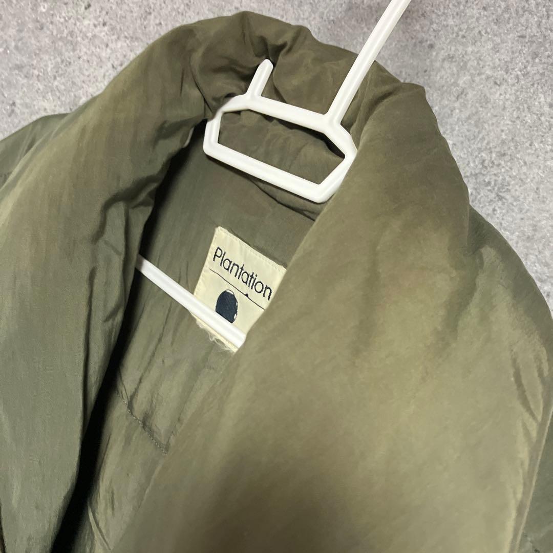 plantation イッセイミヤケ　ヴィンテージ　ダウンコート　カーキ