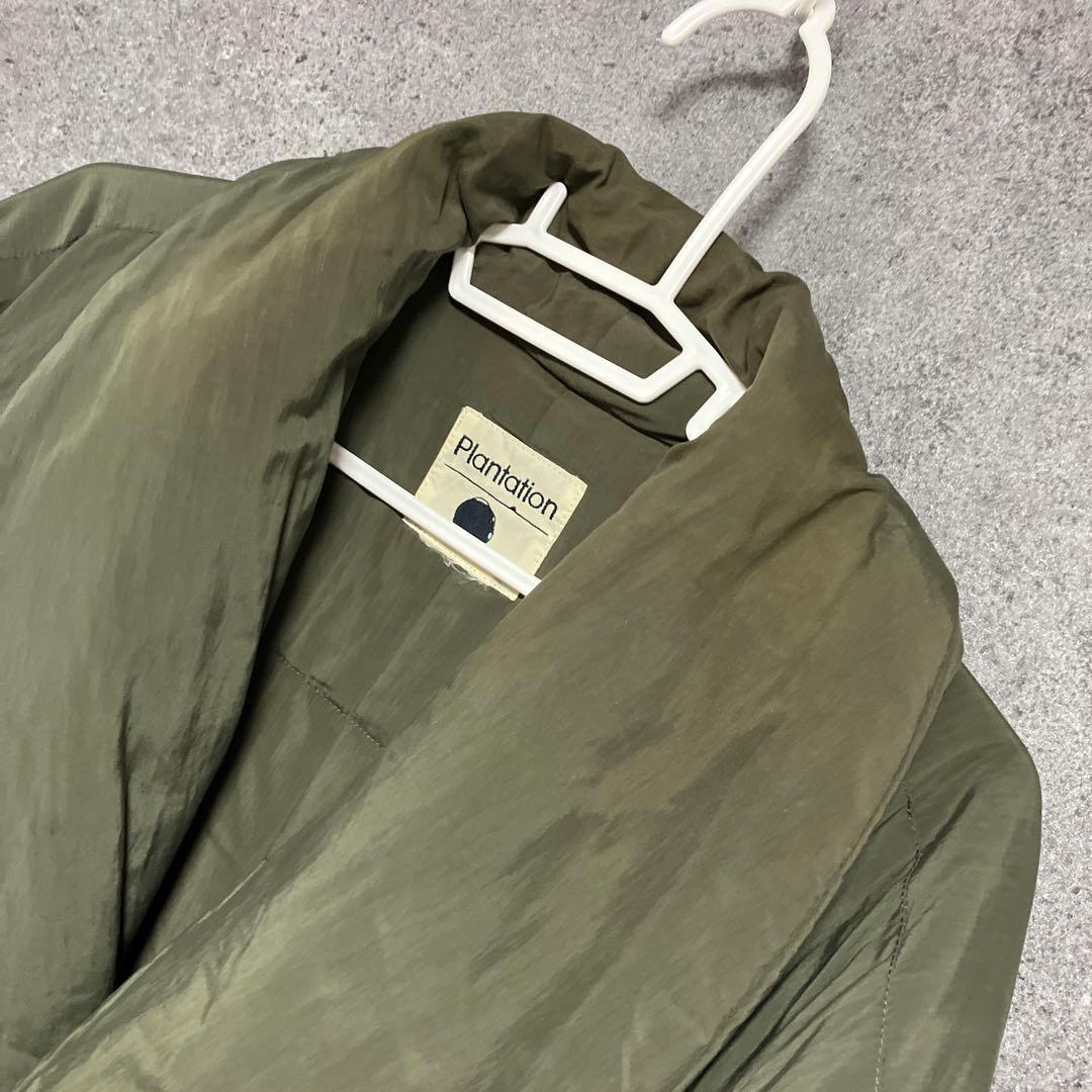 plantation イッセイミヤケ　ヴィンテージ　ダウンコート　カーキ