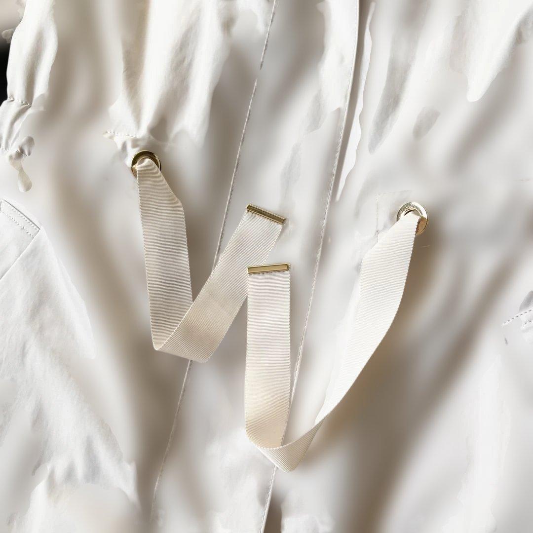 未使用級 アナイ ブライトツイルライナー付モッズコート オフ白 2024✨ 38