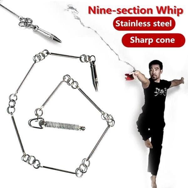 E武具 四種 ①09ヌンチャク、②030501丸サイ、⓷04九節鞭 ④模造刀