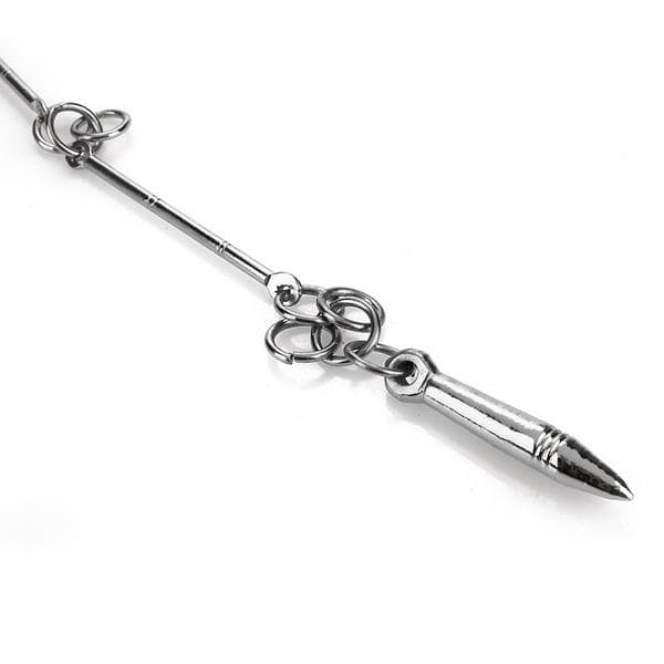 E武具 四種 ①09ヌンチャク、②030501丸サイ、⓷04九節鞭 ④模造刀