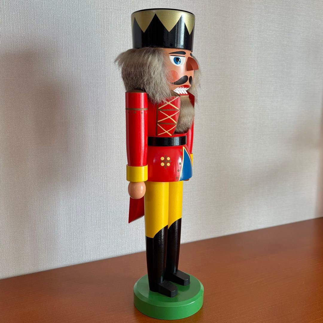 ドイツ エルツ山地 くるみ割り人形 王様 高さ35cm legler製