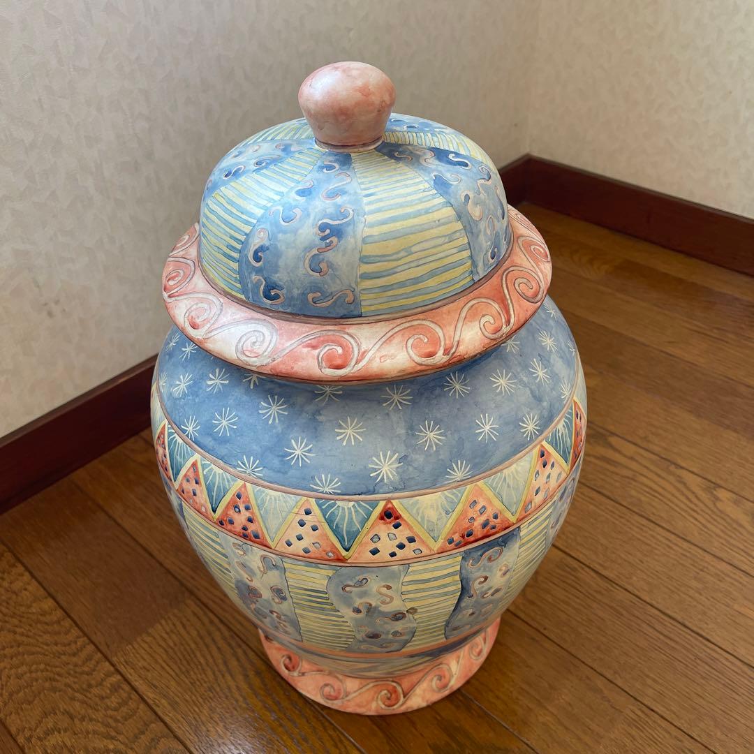 メートランドスミス MAITLAND SMITH 陶器製壺　蓋付き　ヴィンテージ