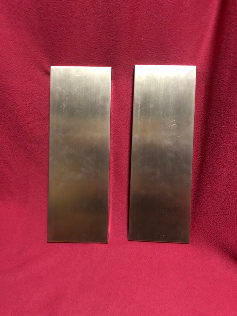 ブラックデザイン日和＋ツリー柄アイアンプレート ＋オールドマウンテン真鍮プレート