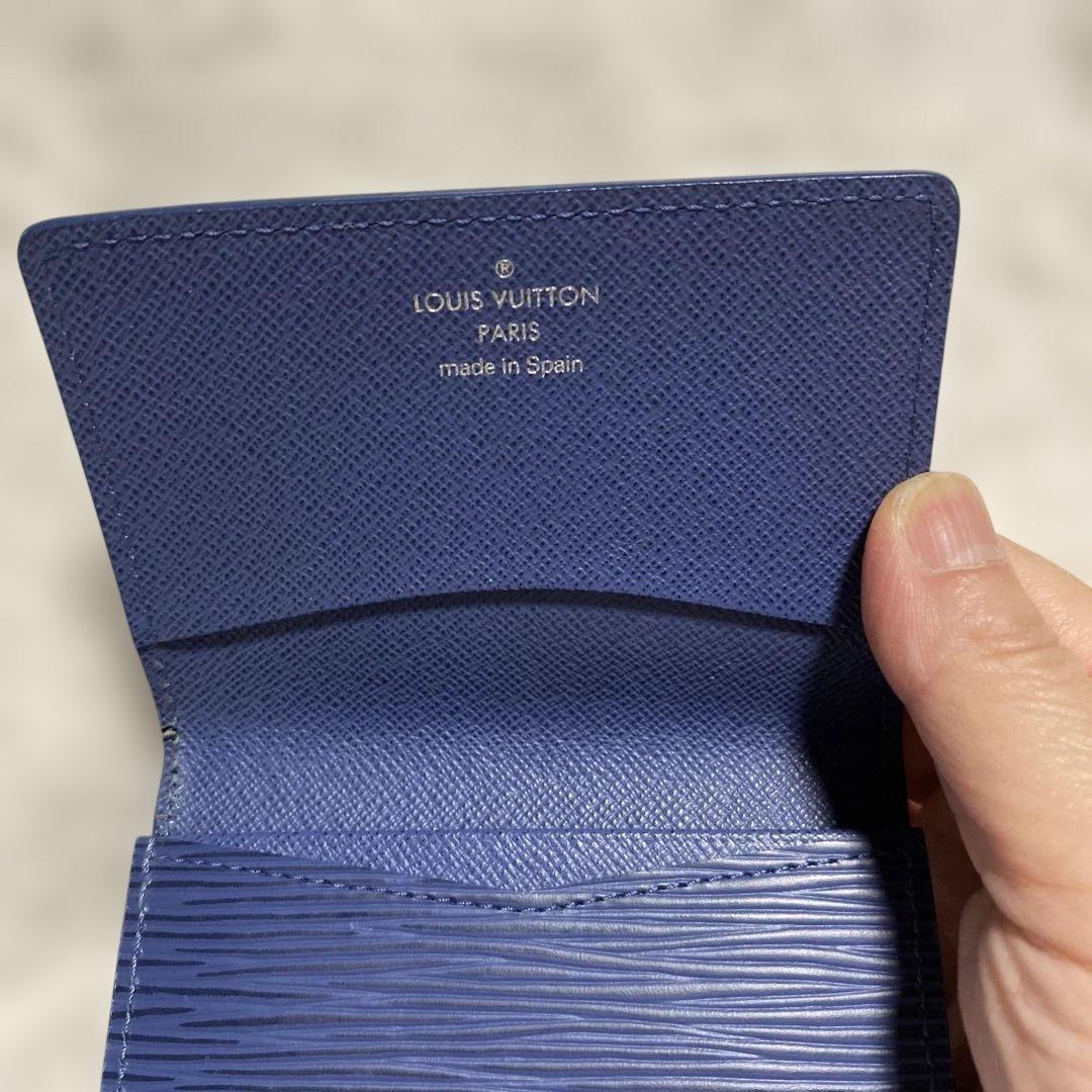 LOUIS VUITTON ネイビー 名刺入れ
