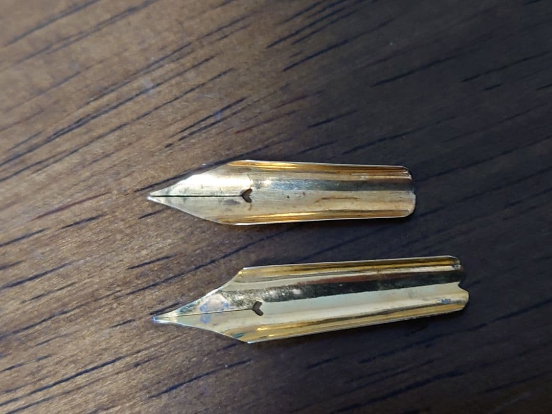 【戦前14金】万年筆ペン先　ニブ　14K ワランテッド