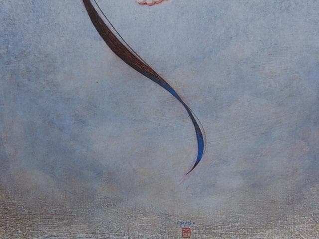 小林英且、記憶～time～、希少な額装用画集より、新品高級額装付、状態良好