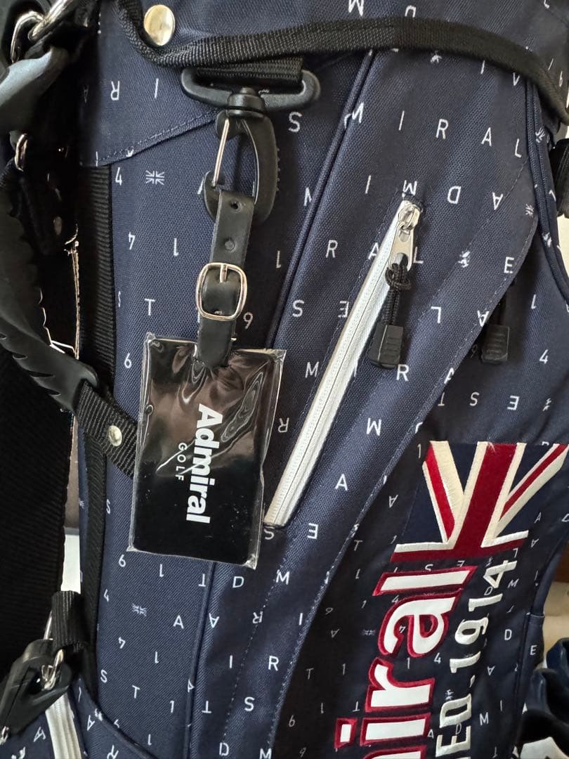 ニコニコさん専用　Admiral ゴルフバッグ・キャディバッグ ネイビー
