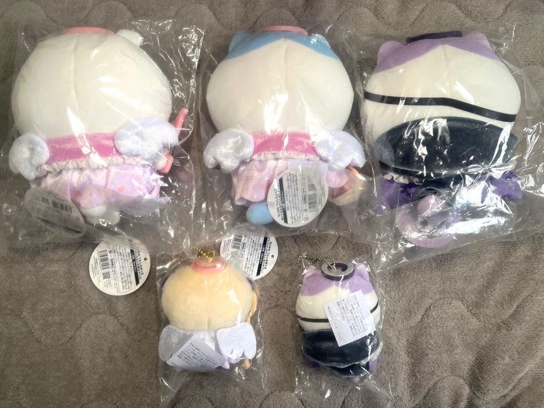 タグ付き　ちいかわ　てんし♡あくま　ぬいぐるみ5体セット