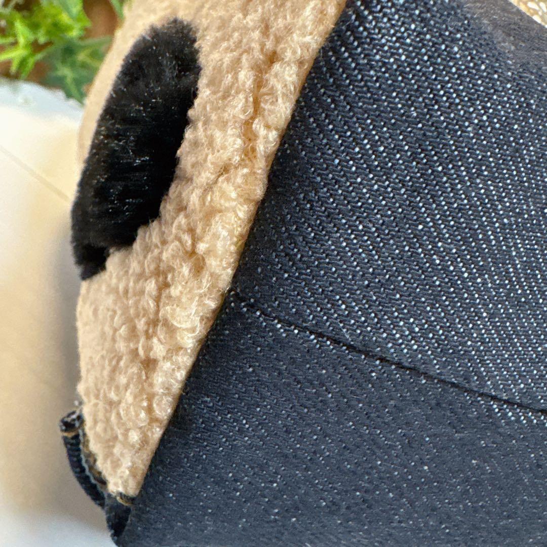 N*o様 コヤンイサムチョン♡豹柄リトルサンダーちゃんのデニムフリルトートバッグ