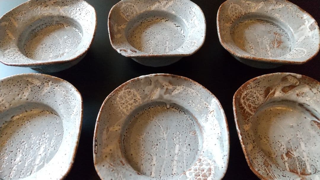 志野向付 ６客揃 (骨董 古美術 アンティーク 器 食器  会席 料理 茶道具