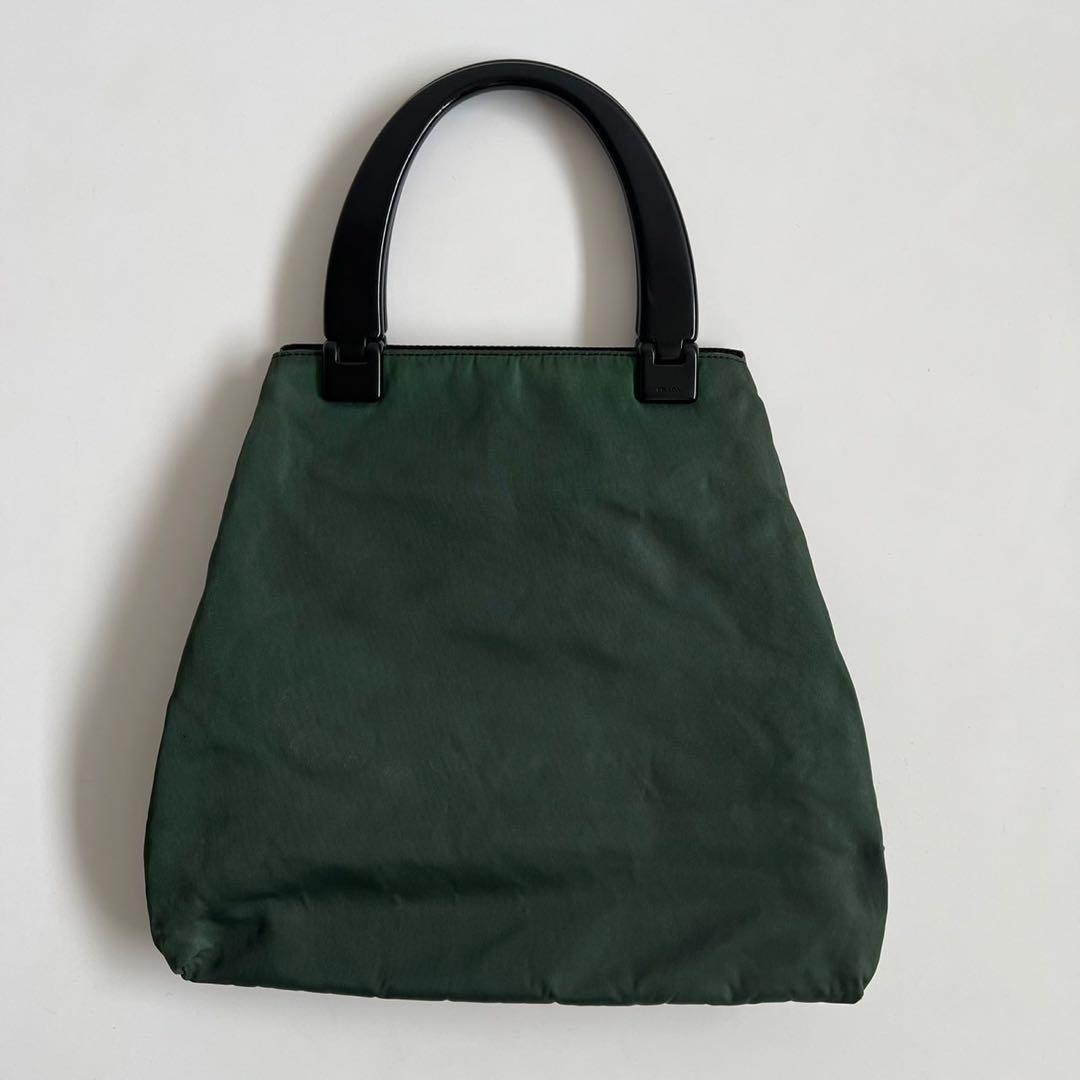 バッグ 90s PRADA PLASTIC HANDLE NYLON HAND BAG