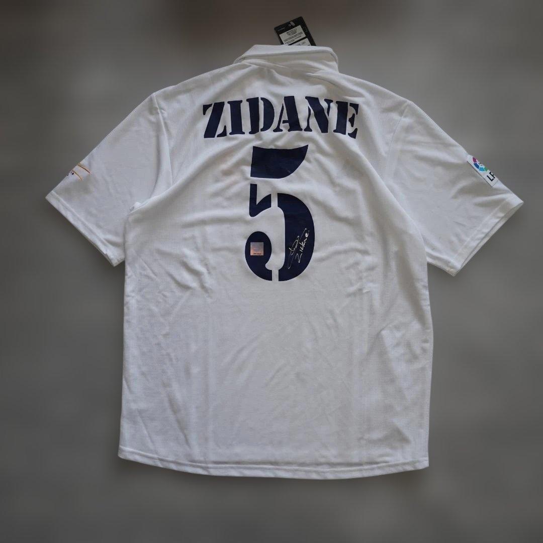 02/03 adidas レアル　マドリード　ジダン　直筆サイン　ユニフォーム