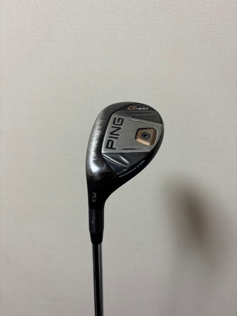 【名器、希少】レフティ PING G400 3番ユーティリティ Sフレックス
