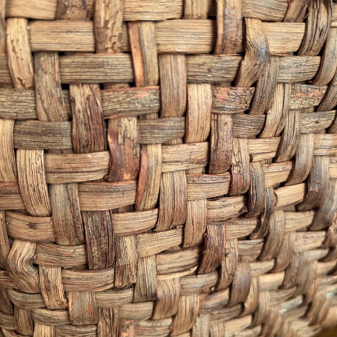 国産山葡萄のかごバッグ＊横長＊網代編み