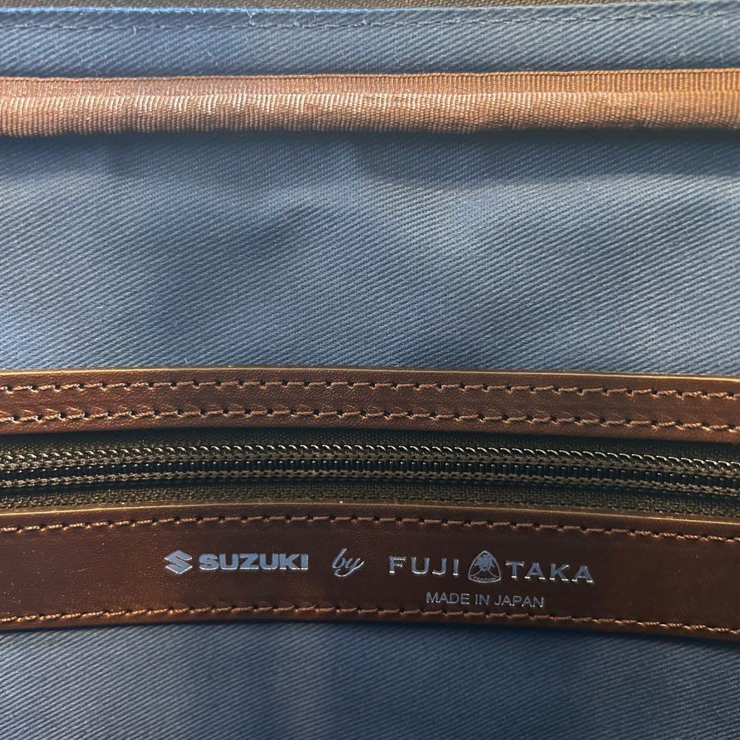 【新品未使用】FUJITAKA ビジネスバッグ 2way レザー 日本製 黒×茶