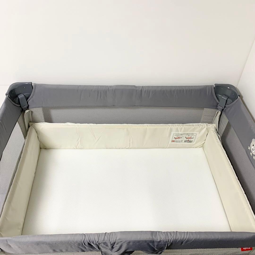 Aprica アップリカ ベビーベッド ココネルエアー AB グレーベア