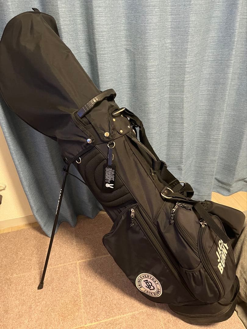 JACK BUNNY スタンド式ゴルフバッグ ブラック