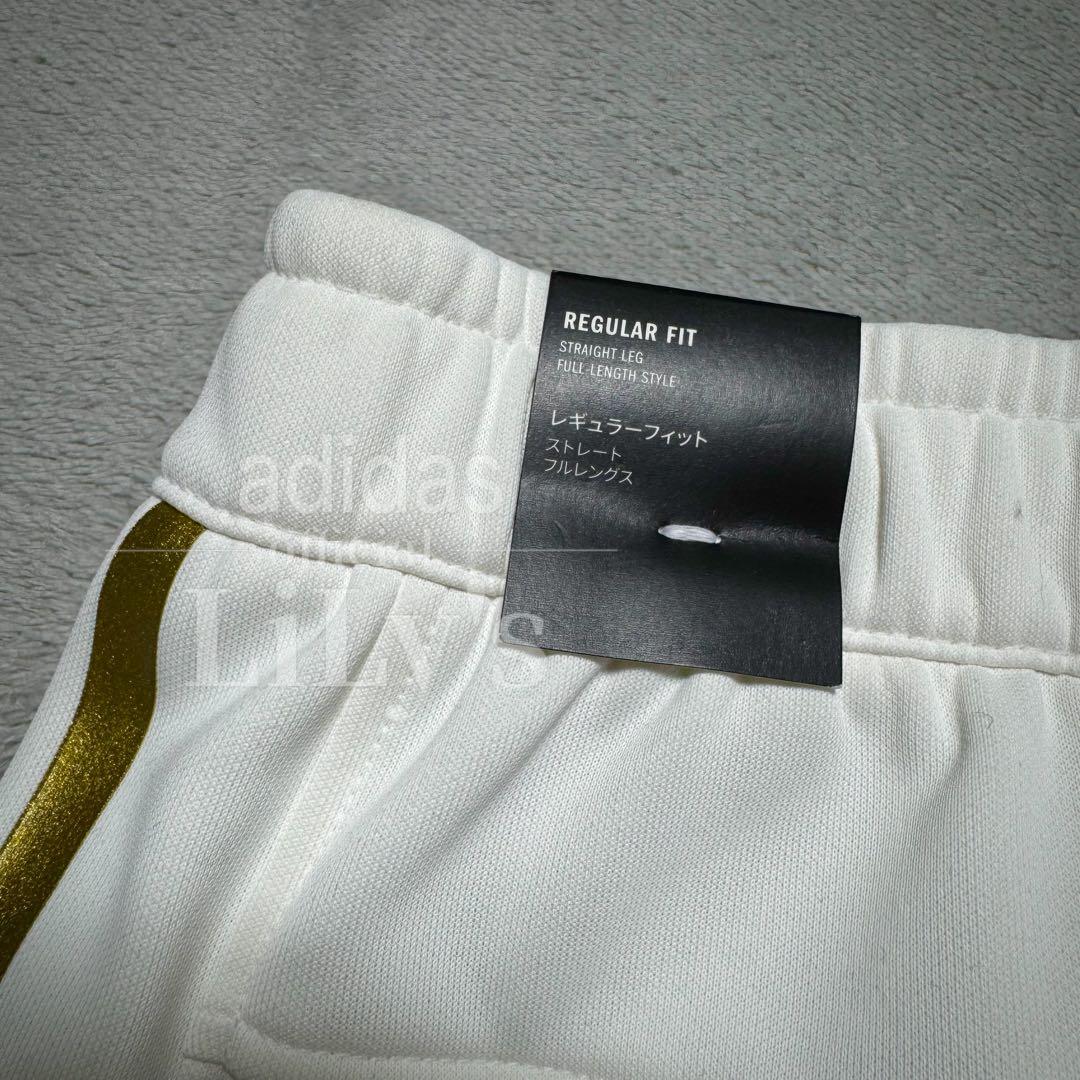 【2XLサイズ】adidas上下セットアップ　白金　定価17,600円　裏起毛