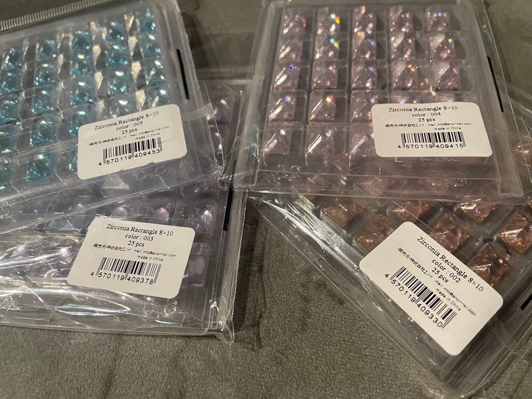 enoiジルコニア ネイルパーツ 4パックセット