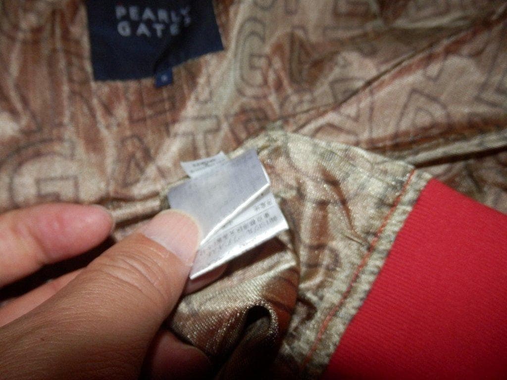 美品 ★パーリーゲイツ★人気 ダブルジップジャケット 赤 PG柄★サイズ5 L