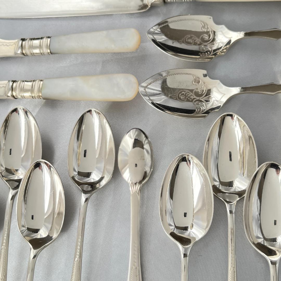 【英国】【白蝶貝】アフタヌーンティー向けセット マザーオブパール ケース