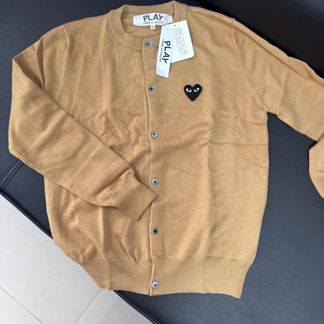 PLAY COMME des GARCONS ベージュカーディガン S