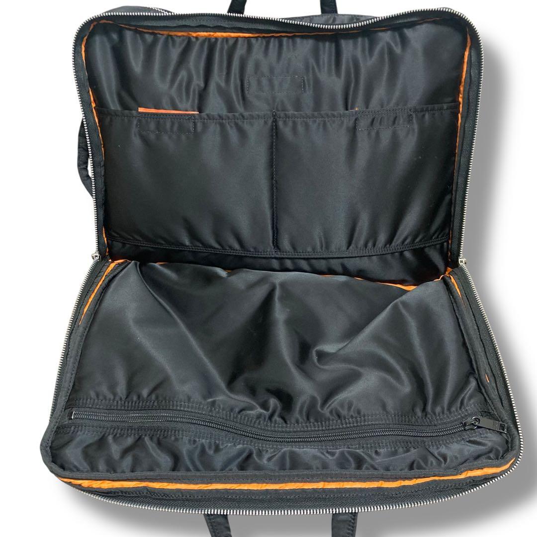 美品　新型　ポーター　ビジネスバッグ　3way　リュック　タンカー　2層　　黒