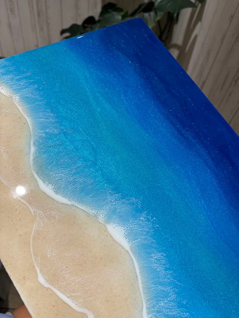 スポーツマン30×60海アート　オーシャンアート　レジンアート　アート　海