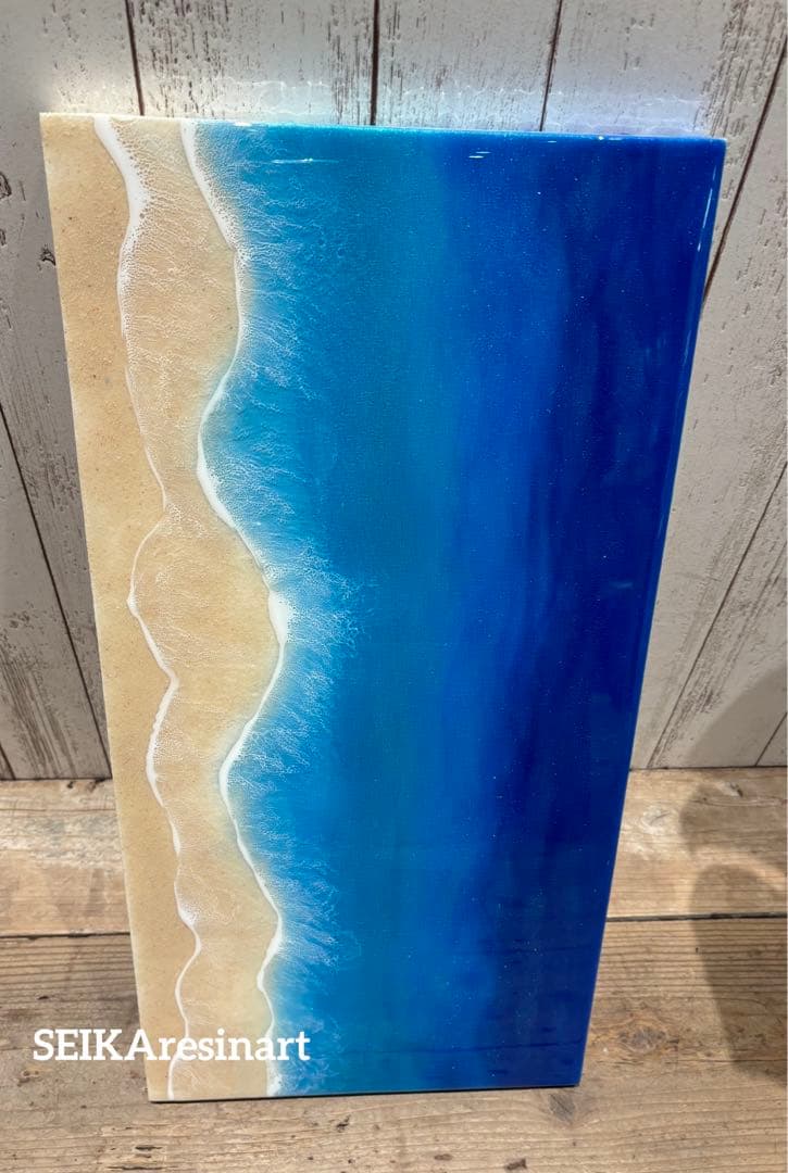 スポーツマン30×60海アート　オーシャンアート　レジンアート　アート　海