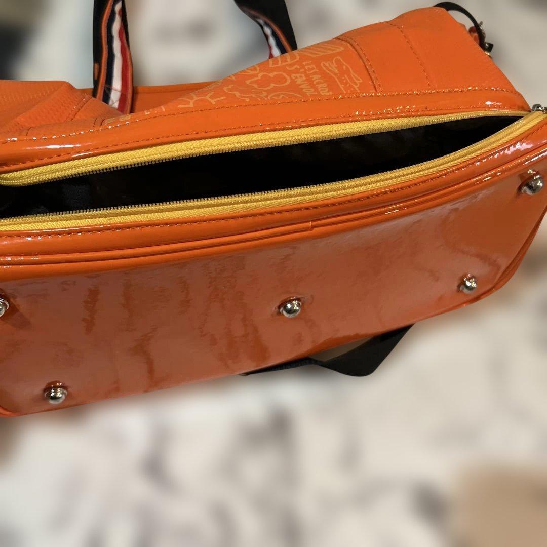 美品☆カステルバジャック　ゴルフ　ボストンバッグ　多機能　防水　オレンジ　肩紐付