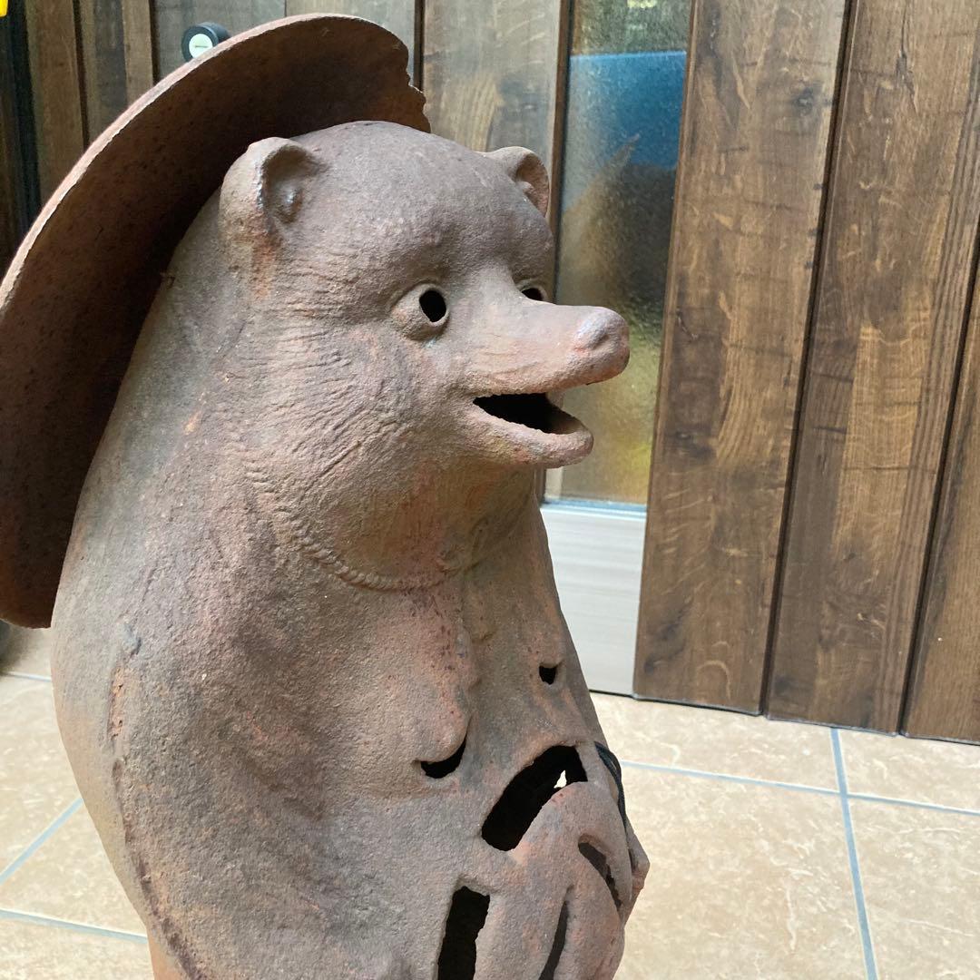 たぬき狸レトロ鉄製　柳森神社おたぬき様　福寿神の狸　STEINS;GATE信楽焼