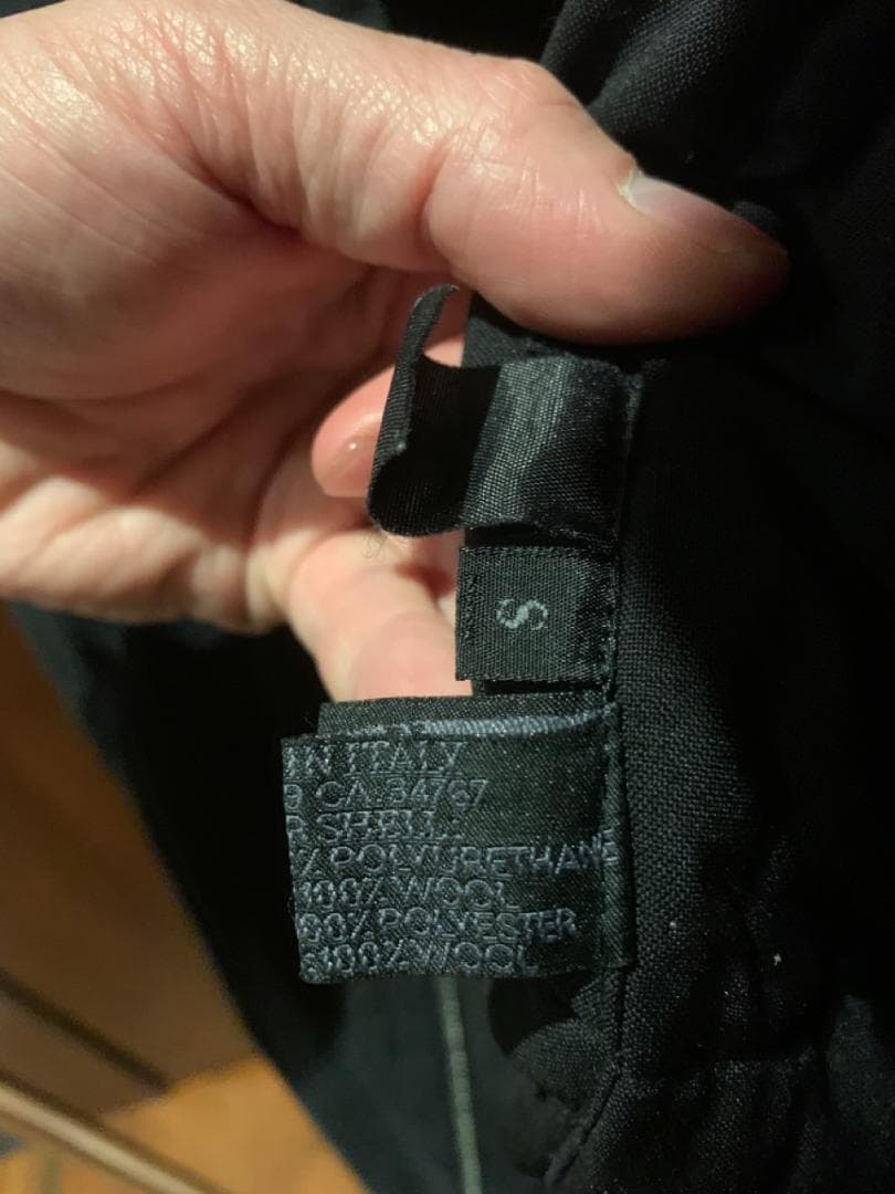 【汚れ&ベタつきあり】PRADA コート ダークグレー S