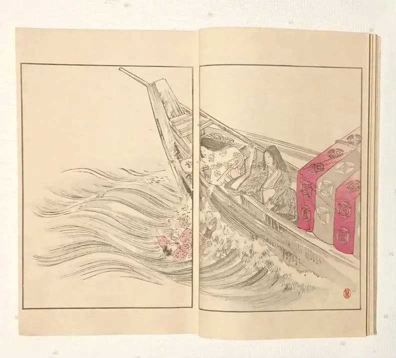 版画本日本歴史画報第ニ號（多色刷り木版画本)編輯者松本楓湖大倉書店明治25年出版