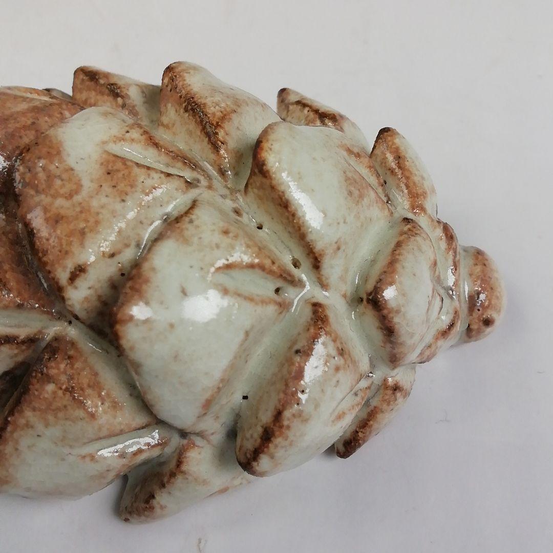 Ｔ８０４　香合　『萩松笠　香合』『納富鳥雲 作』　共箱　茶道具