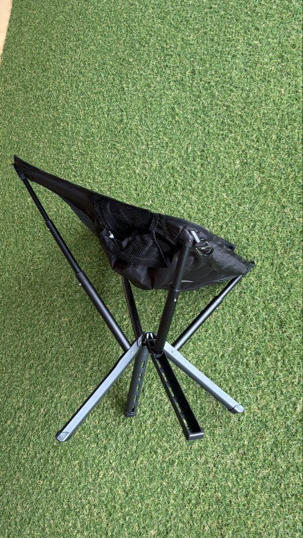 ポータブル アウトドアチェア ブラック