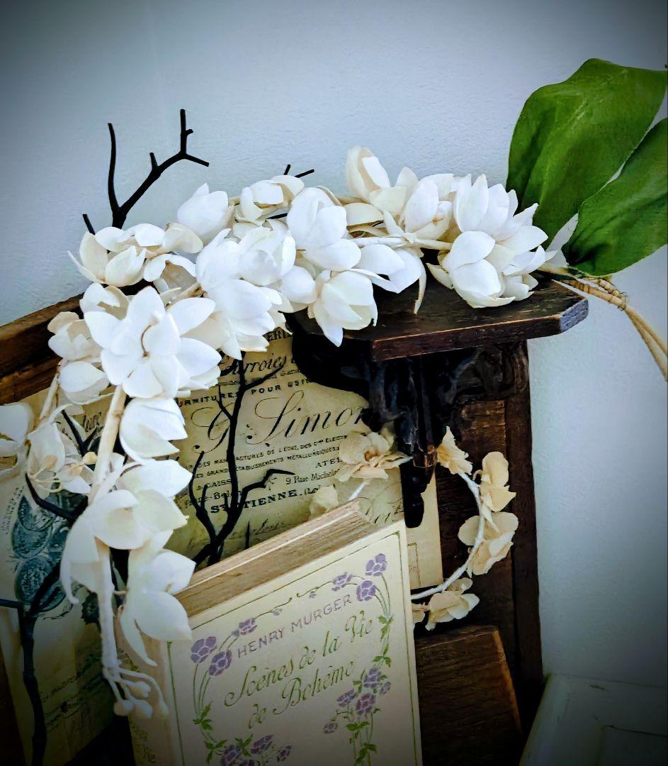 フランスアンティーク✨️大きな布花 ２点＋オマケ付き♡