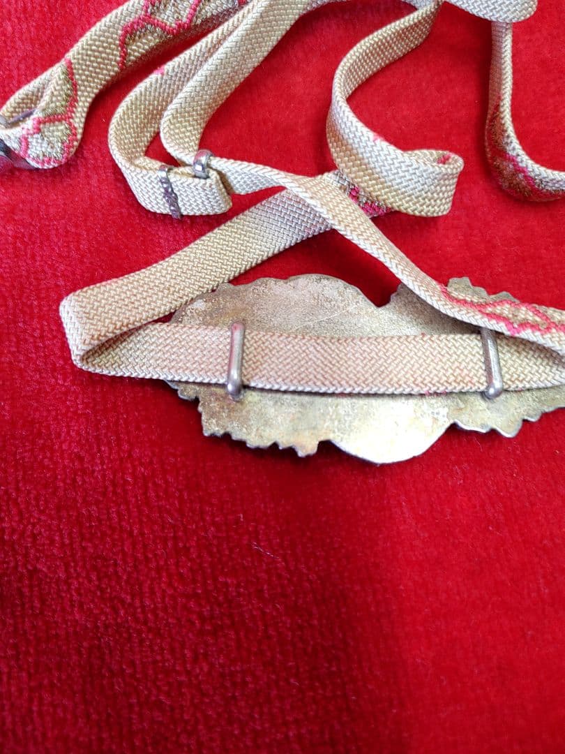 金工彫金　帯留　紐付