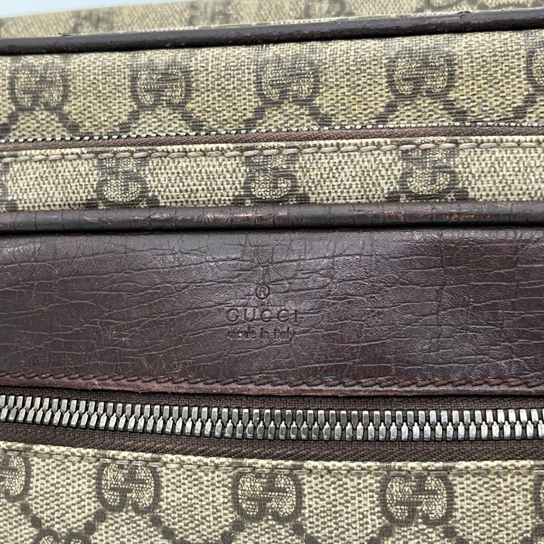 GUCCI ショルダーバッグ カメラバッグ GGスプリーム ロゴ型押し 男女可能