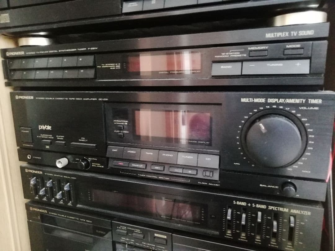 パイオニア プライベートコンポ  アンプチューナーダブルカセットデッキのみ
