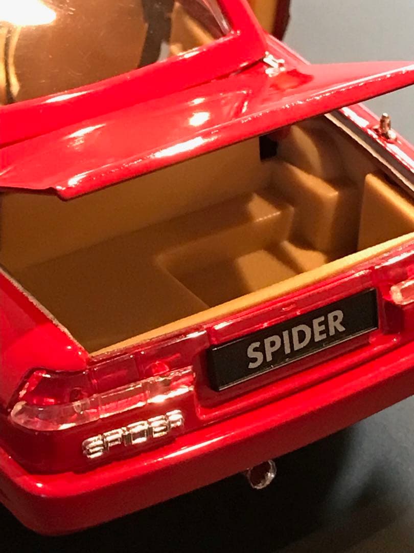 スーパーカー　アルファロメオ スパイダー 1/18 レッド 当時物 イタリア製