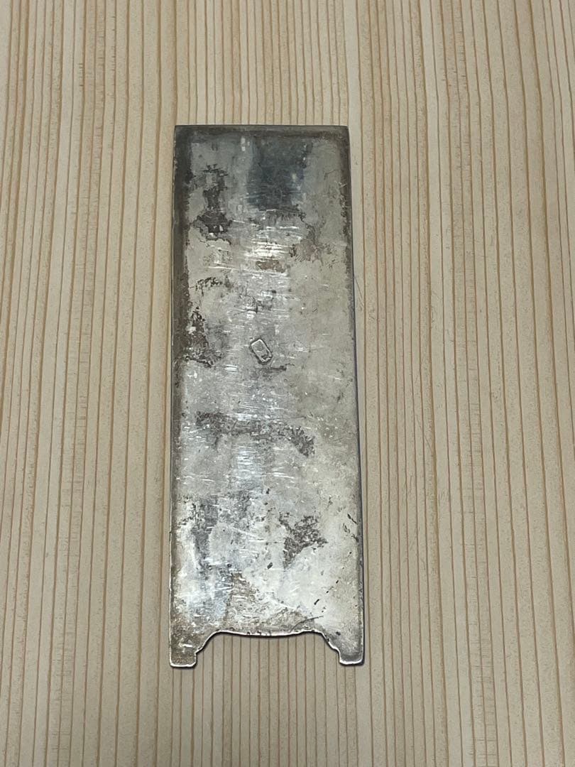 中国 足銀刻印 銀製 文鎮（鎮紙） 約175.5g 古美術 文房具