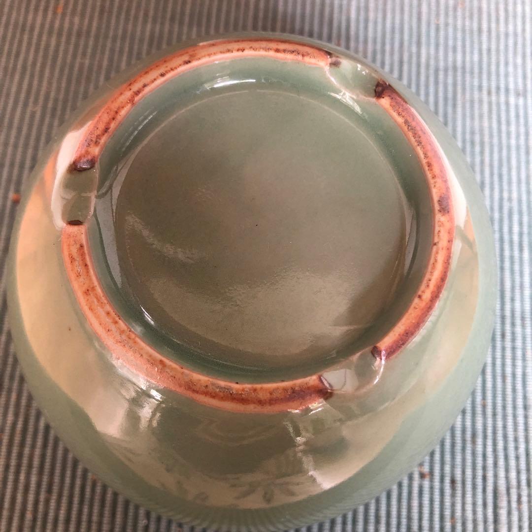 昔の煙草盆セット　茶道具　煙草盆　陶製　灰入れ蓋付き