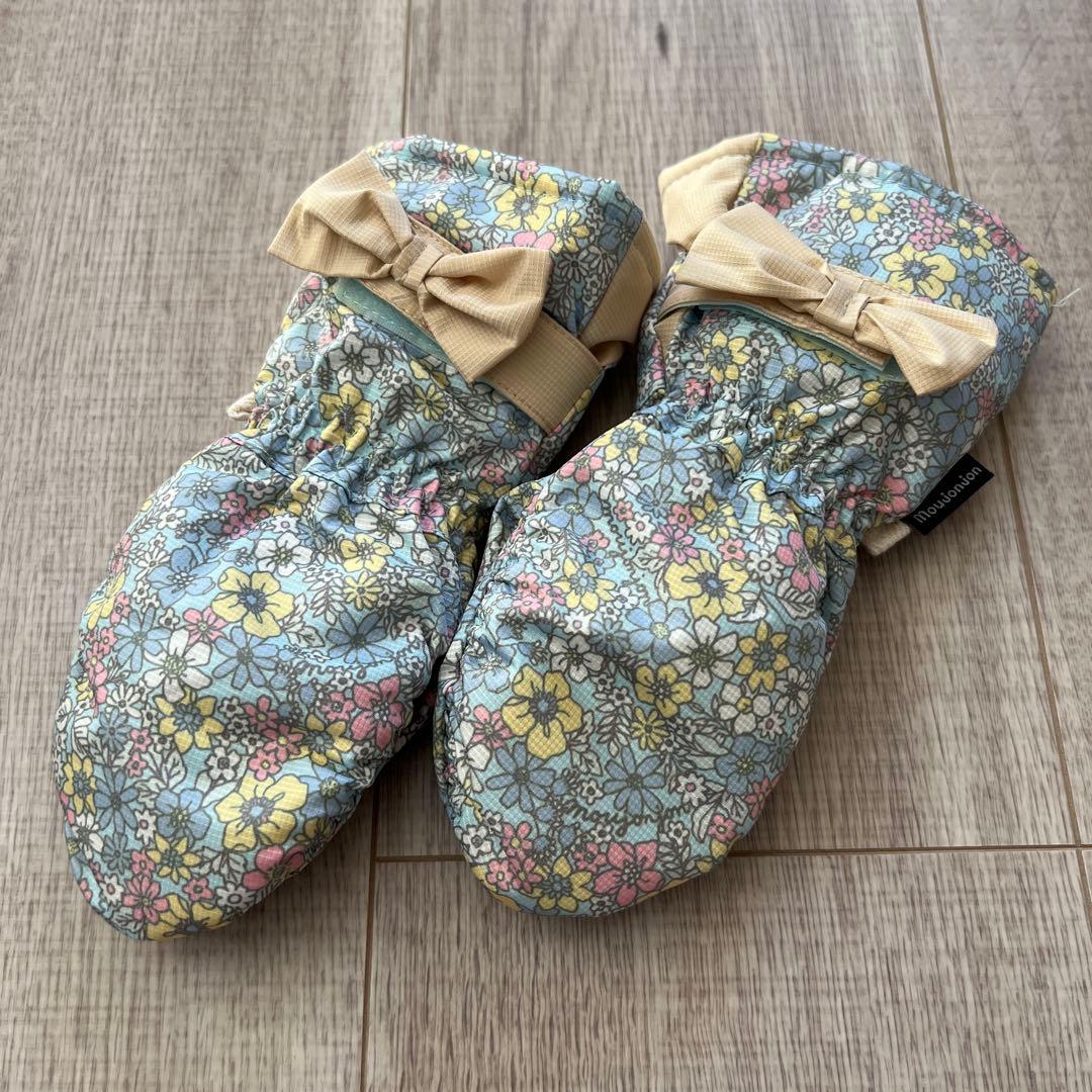 超美品‼️ 子ども用 防水花柄スキーウェア　トータルセット