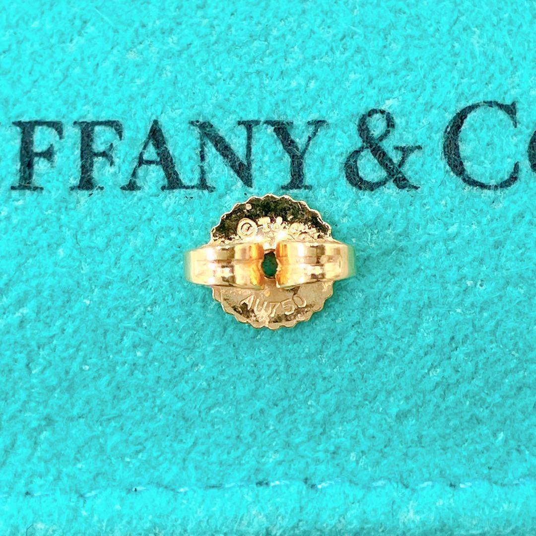 極美品 ティファニー サマセット ボール ノット 片耳 ピアス ゴールド k18