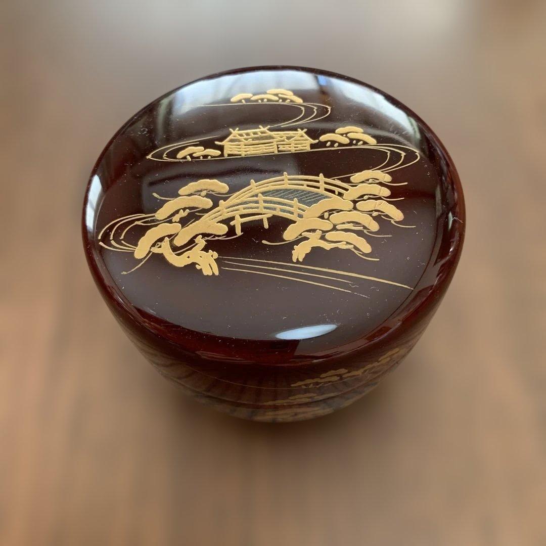 木製漆塗⭐️金蒔絵⭐️棗⭐️新品未使用