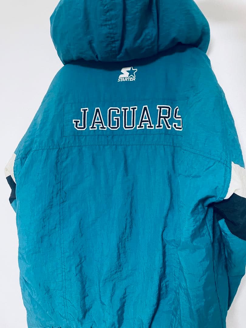 レア90s《スターター》NFLジャガーズ中綿 刺繍ナイロンジャケット