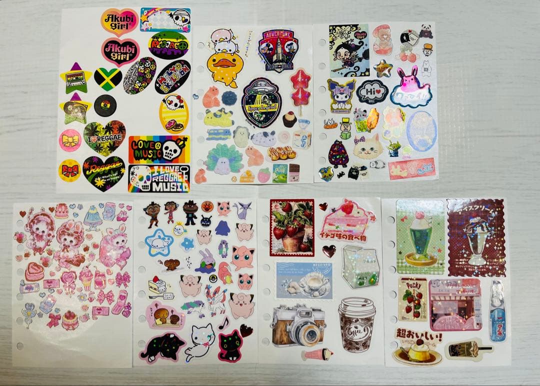 平成レトロ　シール帳完成品　フレークシール　まとめ売り