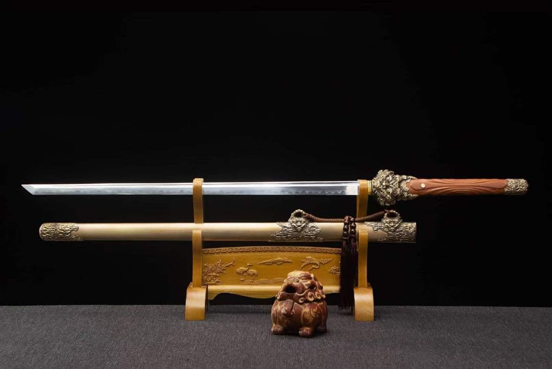 帝食唐刀-高炭素鋼焼刃 古兵器 武具　刀装具　日本刀　模造刀 居合刀